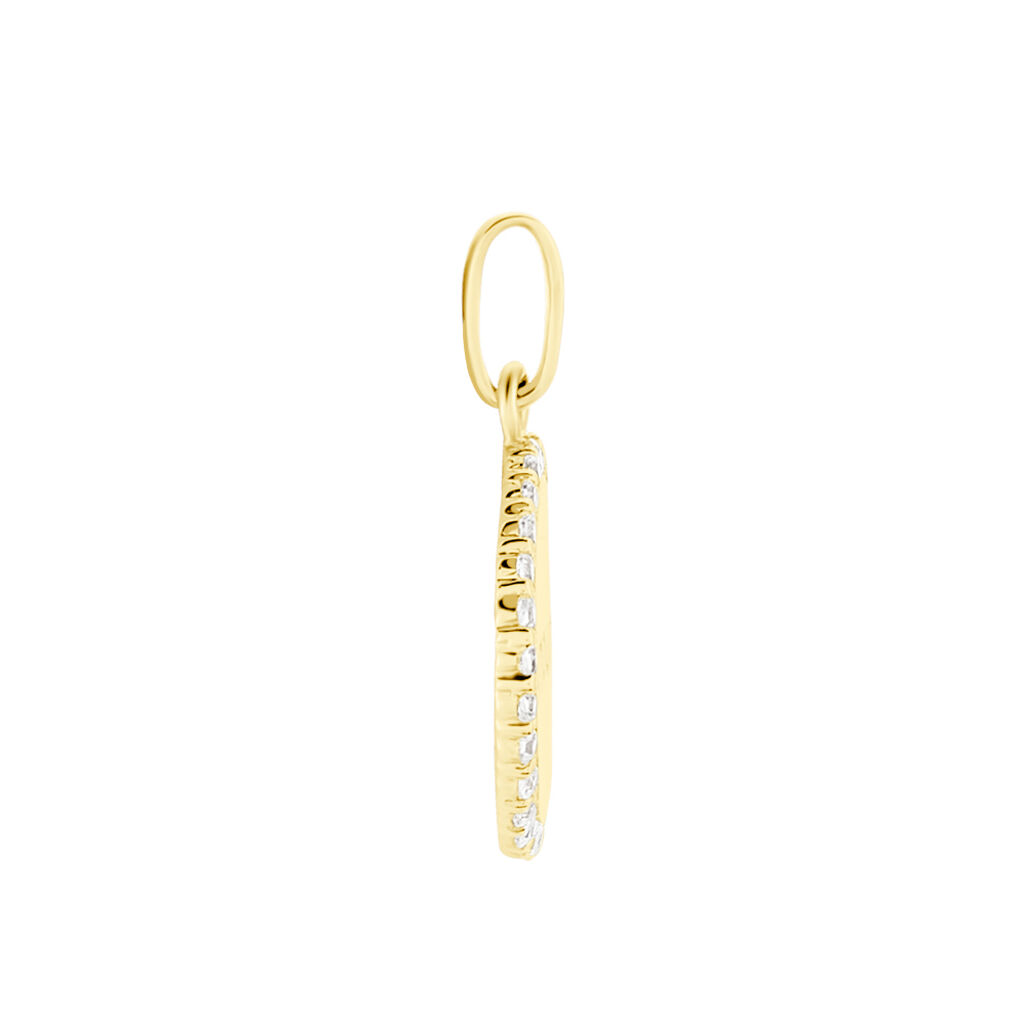 Pendentif Levon Or Jaune Oxyde De Zirconium - Pendentifs Femme | Histoire d&rsquo;Or