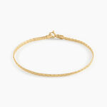 Bracelet Ivy Maille Haricot Or Jaune - Bracelets cha&icirc;ne Femme | Histoire d&rsquo;Or