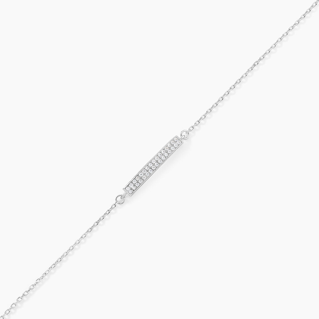 Bracelet Kiara Argent Blanc Oxyde De Zirconium - Bracelets Femme | Histoire d’Or