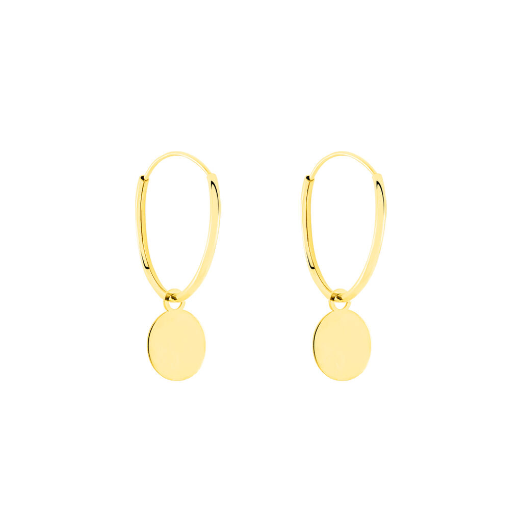 Cr&eacute;oles Belita Or Jaune - Boucles d'oreilles cr&eacute;oles Femme | Histoire d&rsquo;Or