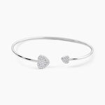 Bracelet Jonc Domitylle Argent Blanc Oxyde De Zirconium - Bracelets joncs Femme | Histoire d&rsquo;Or