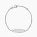 Bracelet Identitée Myline Argent Blanc - Gourmettes Femme | Histoire d’Or
