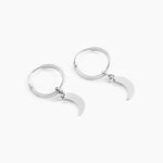 Cr&eacute;oles Elvyn Argent Blanc - Boucles d'oreilles cr&eacute;oles Femme | Histoire d&rsquo;Or