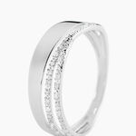 Bague Angele Or Blanc Diamant - Bagues avec pierre Femme | Histoire d&rsquo;Or