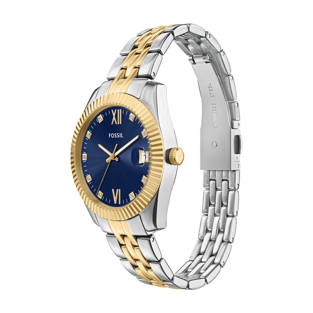 Montre Fossil Scarlette Mini Bleu - Montres Femme | Histoire d’Or