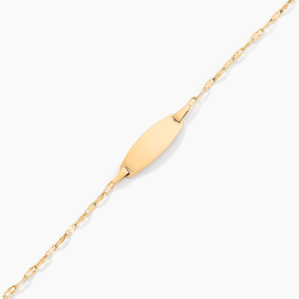 Bracelet Identit&eacute; Esmaelle Or Jaune - Bracelets Communion Enfant | Histoire d&rsquo;Or