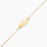 Bracelet Identit&eacute; Esmaelle Or Jaune - Bracelets Communion Enfant | Histoire d&rsquo;Or