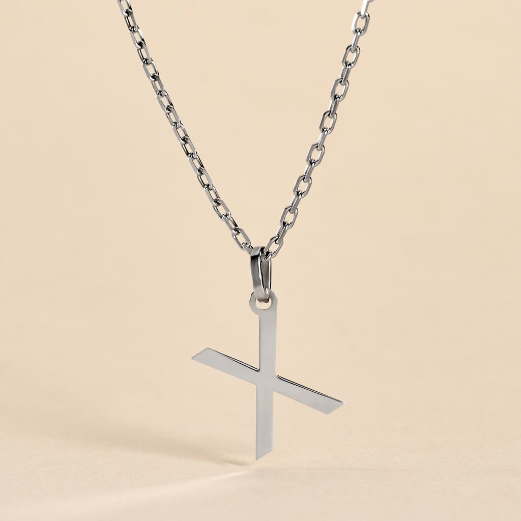 Pendentif Ionia Lettre Or Blanc - Pendentifs Famille | Histoire d&rsquo;Or