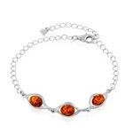 Bracelet Argent Blanc Mounyaae Ambre - Bracelets Femme | Histoire d&rsquo;Or
