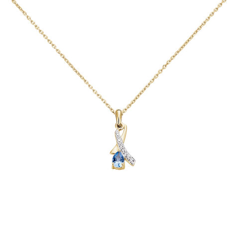Collier Dyanah Plaque Or Jaune Oxyde De Zirconium - Colliers fantaisie Femme | Histoire d’Or