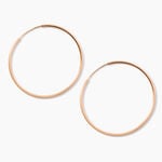 Cr&eacute;oles Argent Rose Olympia - Boucles d'oreilles cr&eacute;oles Femme | Histoire d&rsquo;Or