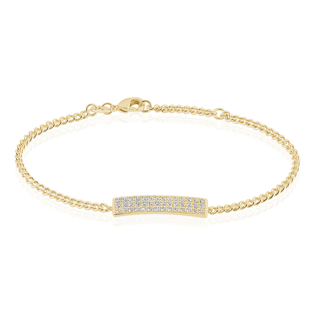 Bracelet Plaqué Or Jaune Maelyo Oxydes De Zirconium - Bracelets Femme | Histoire d’Or