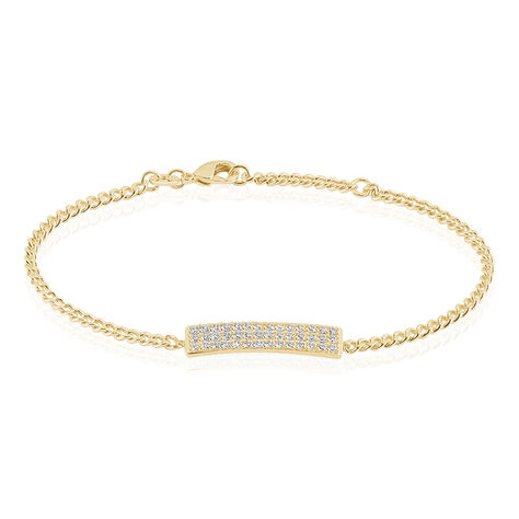 Bracelet Plaqué Or Jaune Maelyo Oxydes De Zirconium - Bracelets Femme | Histoire d’Or