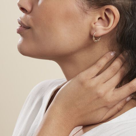 Créoles Tehanie Plaqué Or Jaune - Boucles d'oreilles créoles Femme | Histoire d’Or