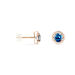 Boucles D'oreilles Puces Or Rose Maeva Topazes Oxydes De Zirconium - Clous d'oreilles Femme | Histoire d’Or