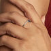Bague Tamyra Or Blanc Saphir - Bagues solitaires Femme | Histoire d’Or