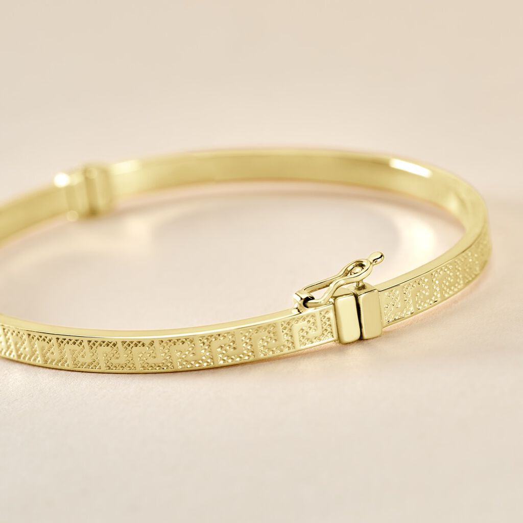 Bracelet Jonc Capucina Grec Or Jaune - Bracelets joncs Femme | Histoire d&rsquo;Or