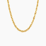 Chaine Lady Code Acier Jaune - Chaines Femme | Histoire d&rsquo;Or