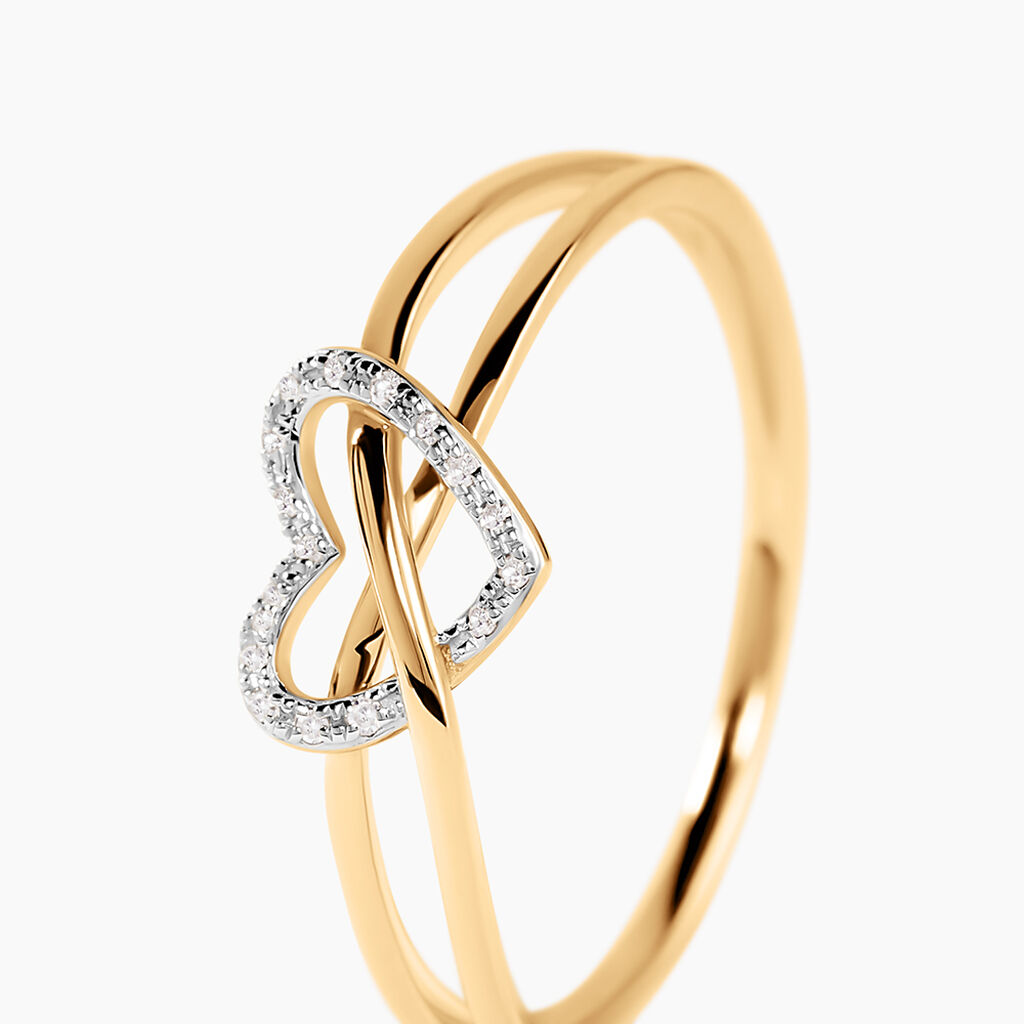 Bague Malinda Or Jaune Diamant - Bagues avec pierre Femme | Histoire d&rsquo;Or