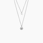 Collier Shone Argent Oxyde De Zirconium - Colliers doubles et triples cha&icirc;nes Femme | Histoire d&rsquo;Or