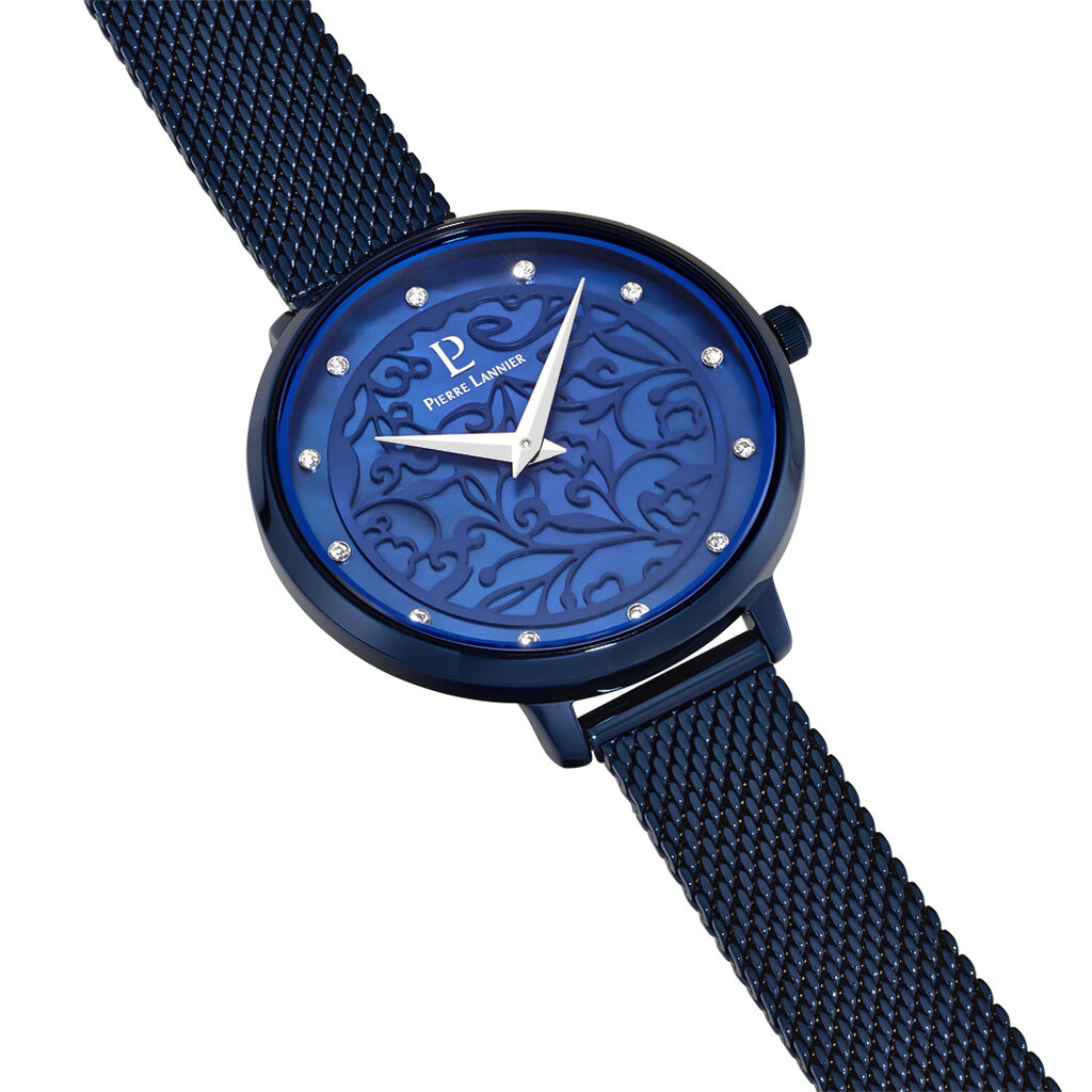 Montre Pierre Lannier Eolia Bleu - Montres Femme | Histoire d’Or