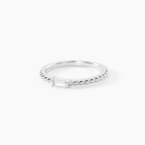 Bague Cherish Argent Blanc Oxyde De Zirconium - Bagues solitaires Femme | Histoire d&rsquo;Or
