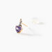 Boucles D'oreilles Or Jaune Clothilde Amethystes Oxydes - Clous d'oreilles Femme | Histoire d’Or