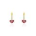 Boucles D'oreilles Cerine Or Jaune - Boucles d'Oreilles Coeur Enfant | Histoire d’Or