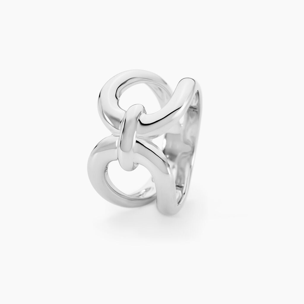 Bague Kiwa Argent Blanc - Bijoux sans pierre Femme | Histoire d&rsquo;Or