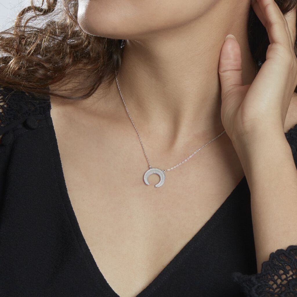 Collier Vaea Argent Blanc - Colliers fantaisie Femme | Histoire d’Or