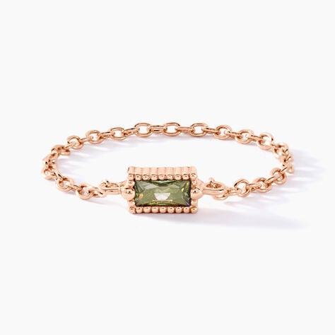 Bague Lipa Argent Rose Oxyde De Zirconium - Bagues solitaires Femme | Histoire d&rsquo;Or