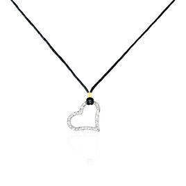 Collier Bertrandeae Or Jaune Strass - Colliers Coeur Femme | Histoire d’Or