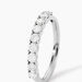Demi Alliance Hera Platine Blanc Diamant - Alliances Femme | Histoire d’Or