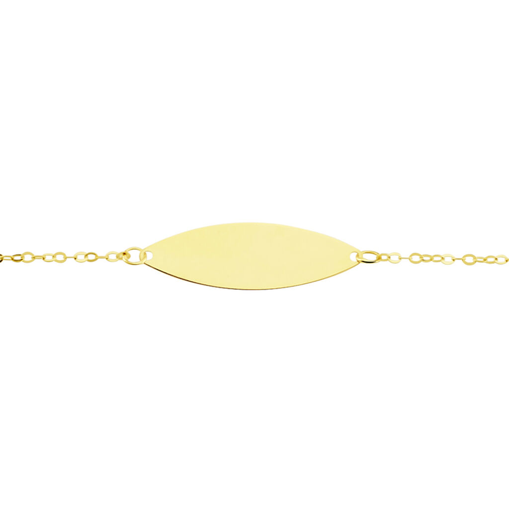 Bracelet Identité Gaspardine Maille Forçat Or Jaune - Bracelets Communion Enfant | Histoire d’Or