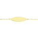 Bracelet Identité Gaspardine Maille Forçat Or Jaune - Bracelets Communion Enfant | Histoire d’Or