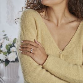 Bague Solitaire Ingrid Or Blanc Diamant - Bagues solitaires Femme | Histoire d’Or