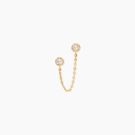 Bijou D'oreille Unitaire Camila Or Jaune Oxyde De Zirconium - Piercings d'oreilles Femme | Histoire d&rsquo;Or
