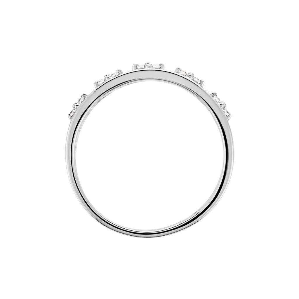 Bague Isia Argent Blanc Oxyde De Zirconium - Bagues avec pierre Femme | Histoire d’Or