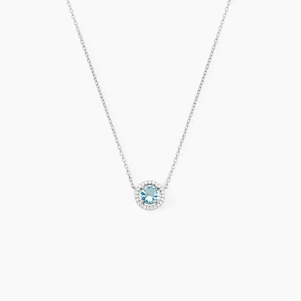 Collier Rio Argent Blanc Oxyde De Zirconium - Colliers fantaisie Femme | Histoire d&rsquo;Or