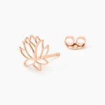 Boucles D'oreilles Puces Rosita Argent Rose - Boucles d'oreilles fantaisie Femme | Histoire d&rsquo;Or
