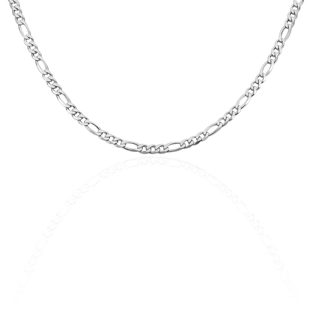 Cha&icirc;ne Vivian Alternee 1/3 Argent Blanc - Chaines Homme | Histoire d&rsquo;Or