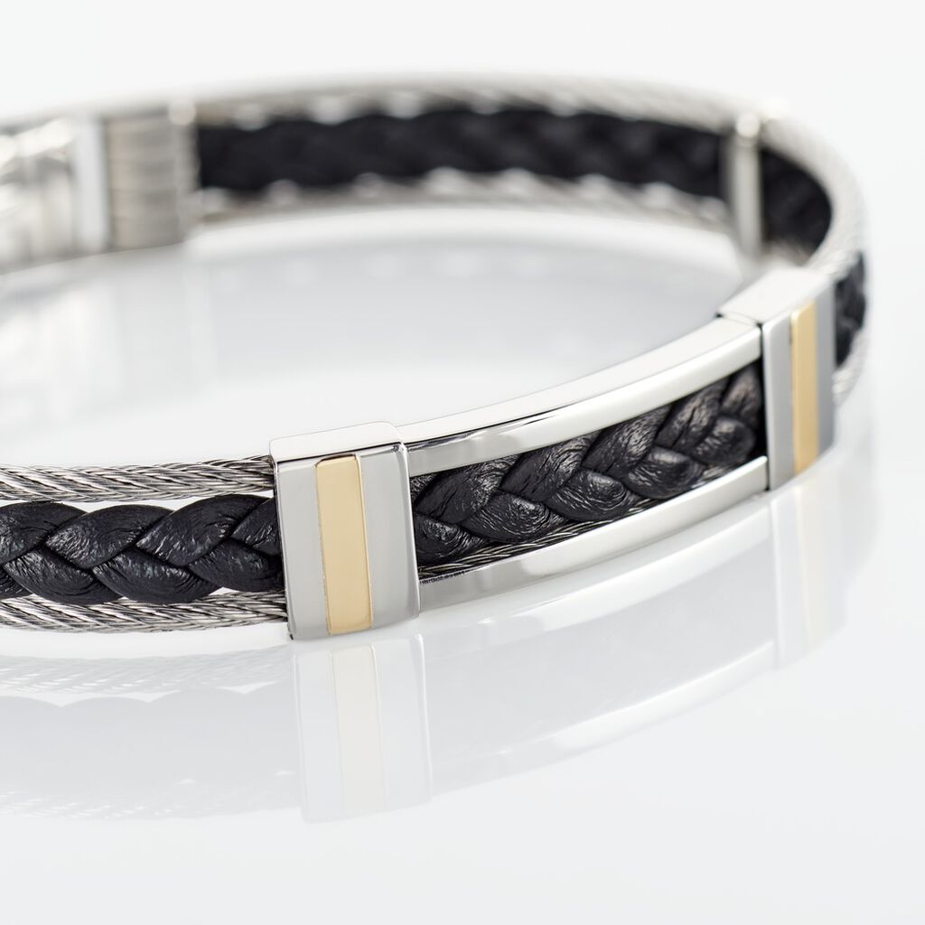 Bracelet Aichatou Or Acier Blanc - Bracelets Homme | Histoire d’Or