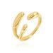 Bague Gold Aura Acier Jaune - Bagues fantaisie Femme | Histoire d’Or
