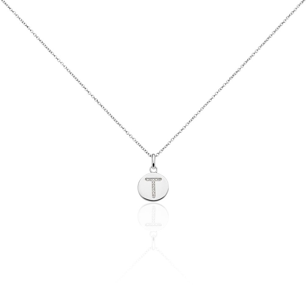 Collier Argent Eugenien Oxydes De Zirconium