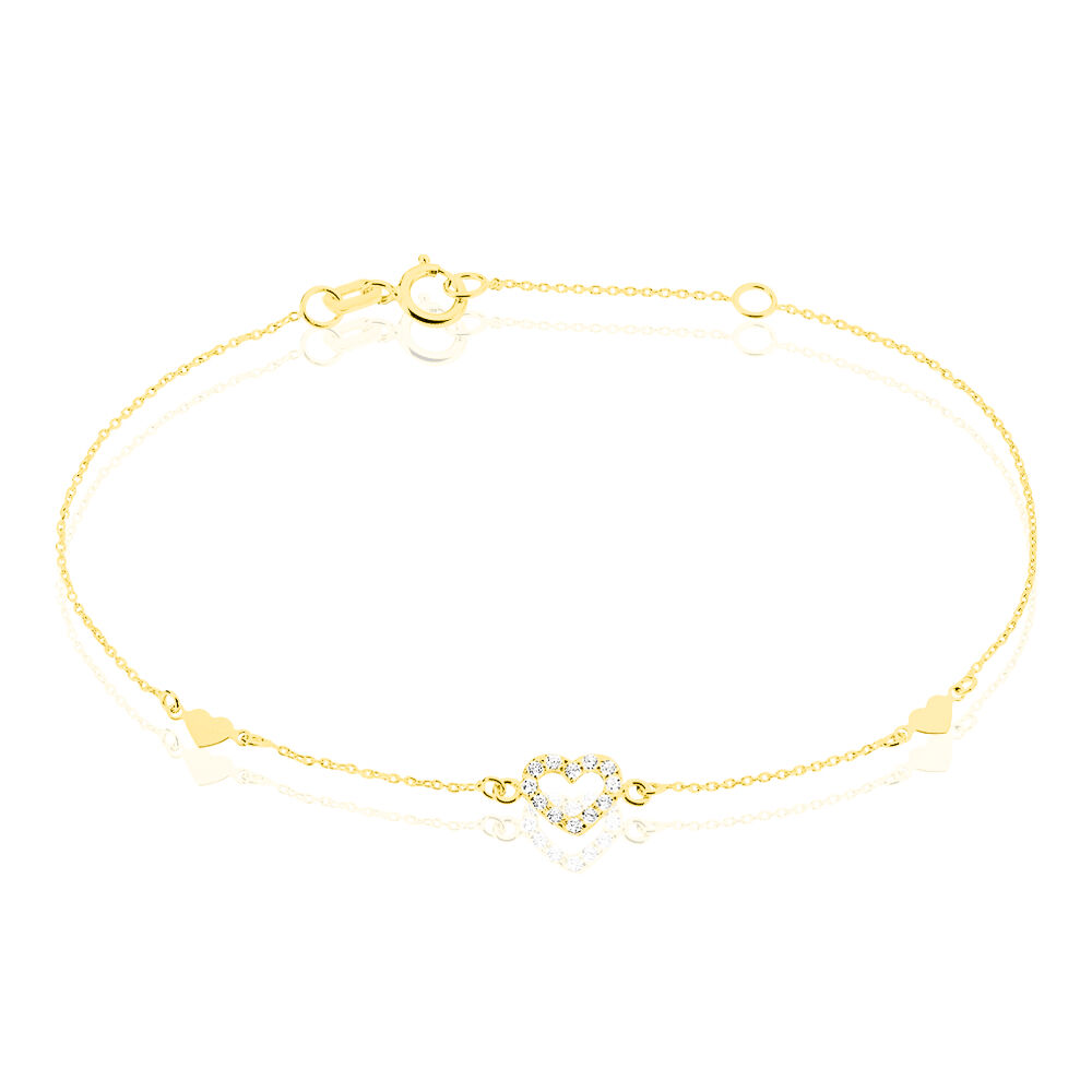 Bracelet coeur femme clearance