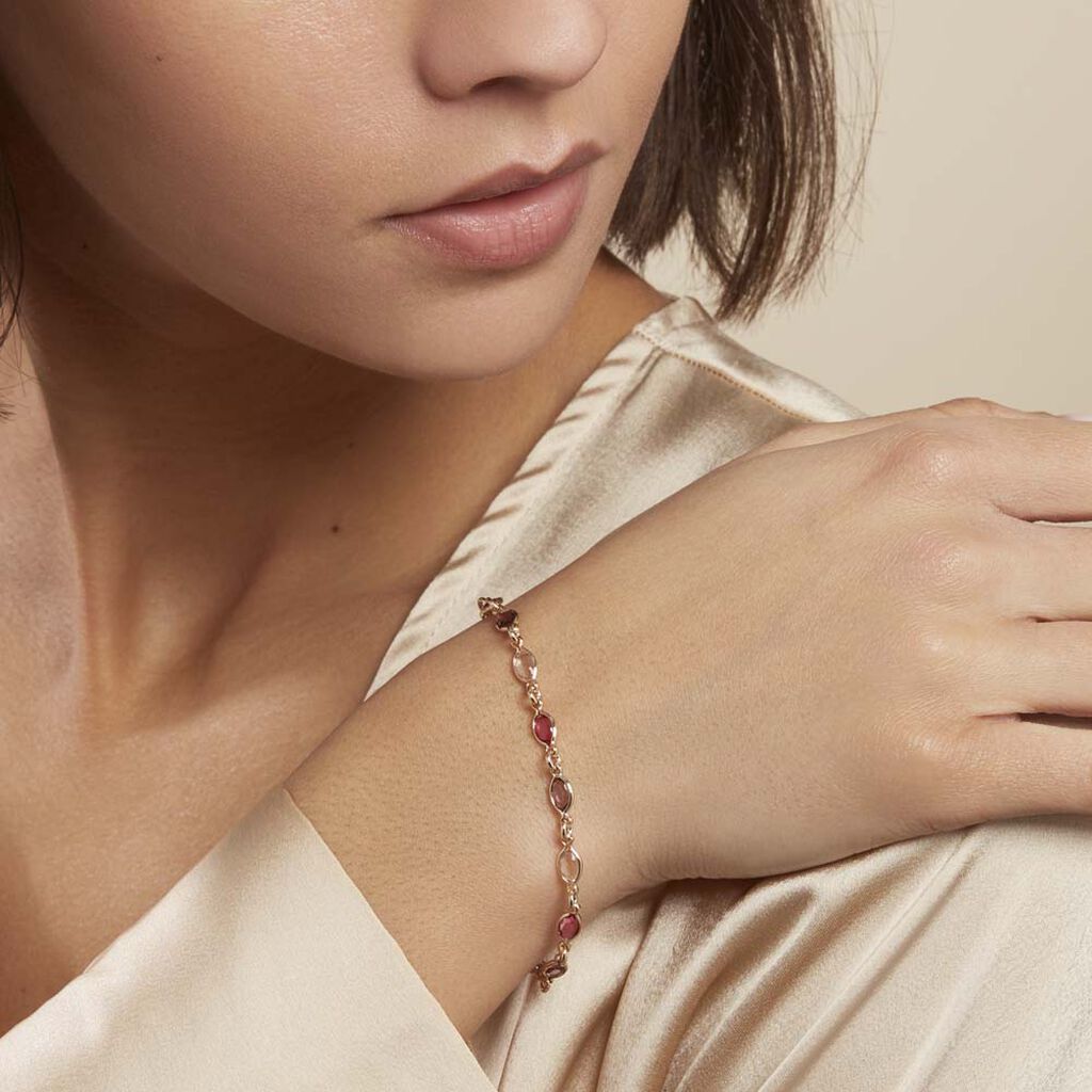 Bracelet Ilvaae Plaqué Or Jaune Pierre De Synthese - Bracelets Femme | Histoire d’Or