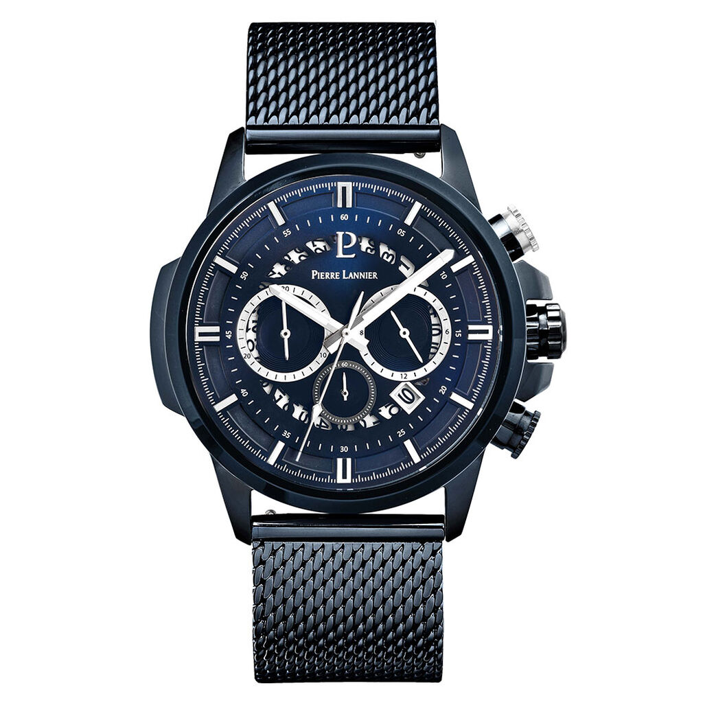 Montre Pierre Lannier Sentinelle Bleu - Montres Homme | Histoire d’Or