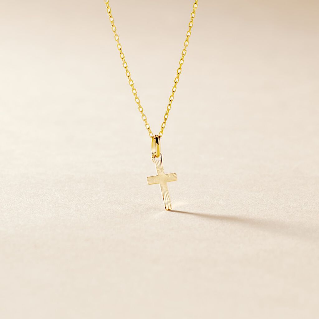 Pendentif Yona Or Jaune - Pendentifs Baptême Famille | Histoire d’Or