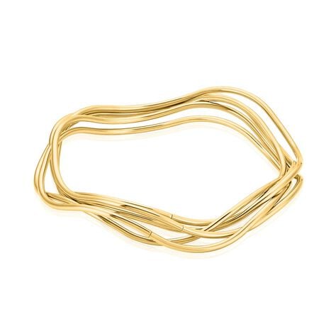 Jonc Gold Aura Acier Jaune - Bracelets joncs Femme | Histoire d’Or