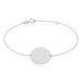 Bracelet Pastille Gravable Or Blanc - Bracelets Naissance Femme | Histoire d’Or